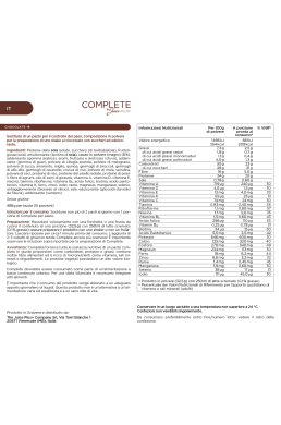 COMPLETE BY JUICE PLUS Â® CHOCOLATE SHAKE (6 BUSTE) JUICE PLUS Â® 2 - saluteinessere 